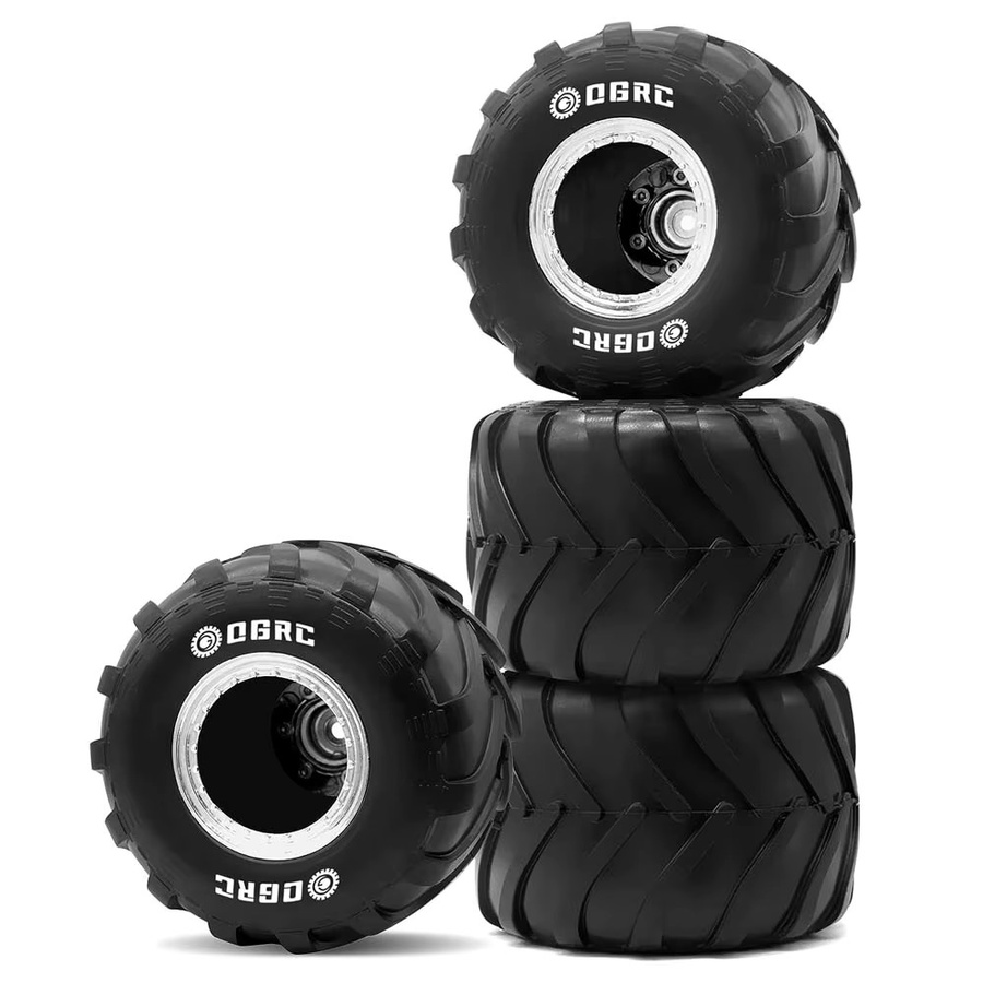 OGRC RC Monster Truck Felgenreifen Set, 1:24, Schwarz - Bild 2