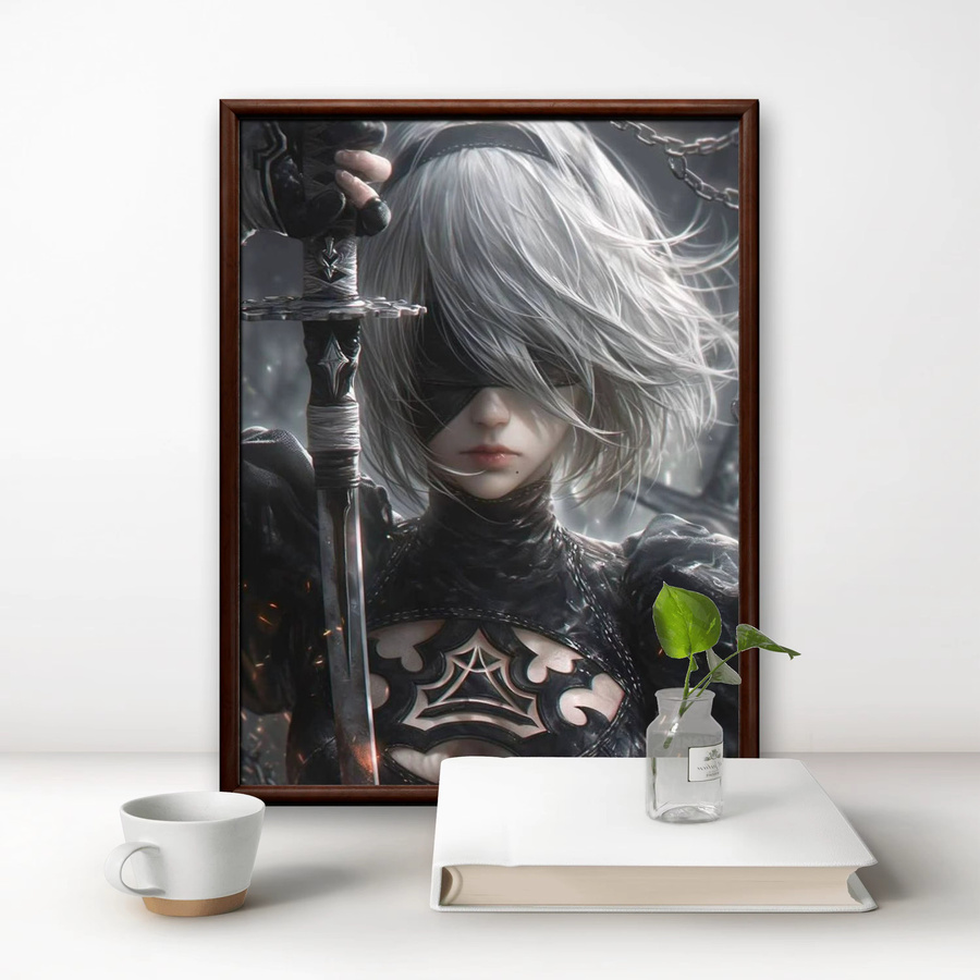 NieR:Automata Diamant-Malerei-Set von Hot Toys, Diamant-Stickerei in Multicolor, B/H: 40 x 40 cm - Bild 2