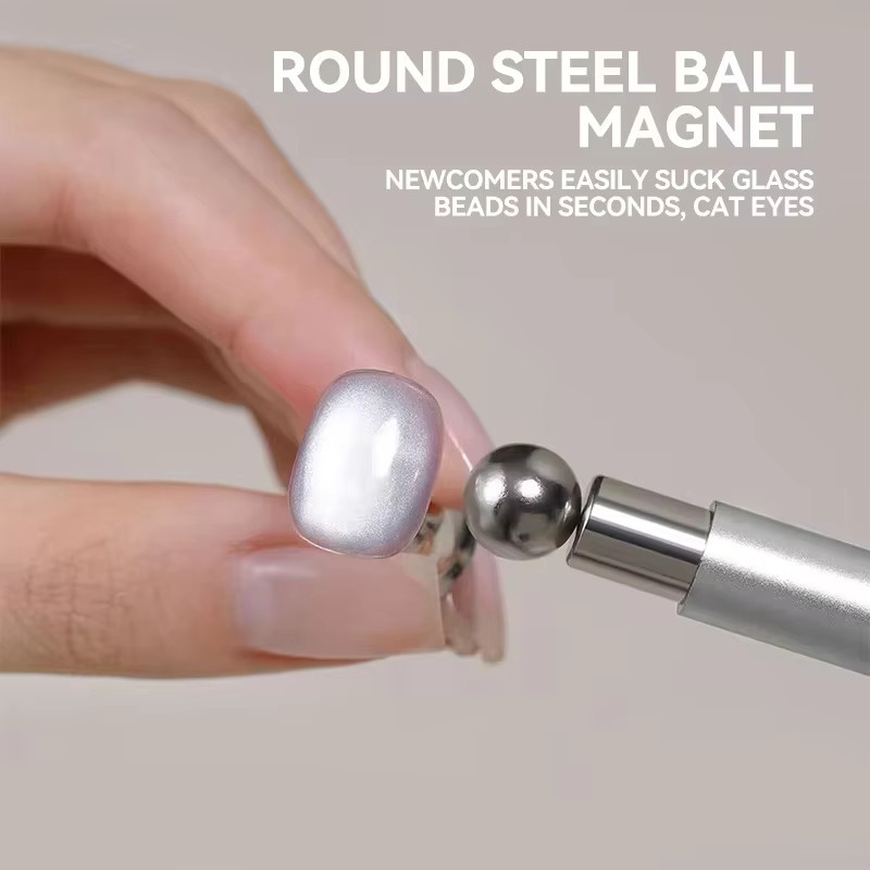 LULAA Nagelkunstwerkzeug-Set, 3-teilig, Magnet, Katzenaugen-Effekt - Bild 3