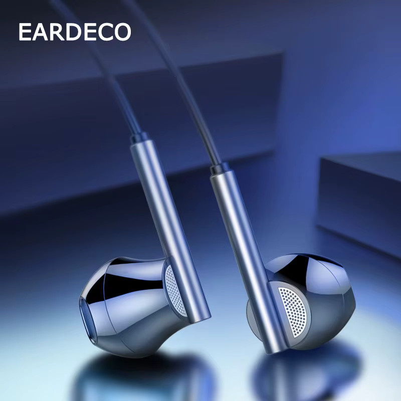 EARDECO In-Ear Kopfhörer mit Mikrofon und Rauschunterdrückung, kabelgebunden mit 3,5 mm Klinkenanschluss, Schwarz - Bild 4