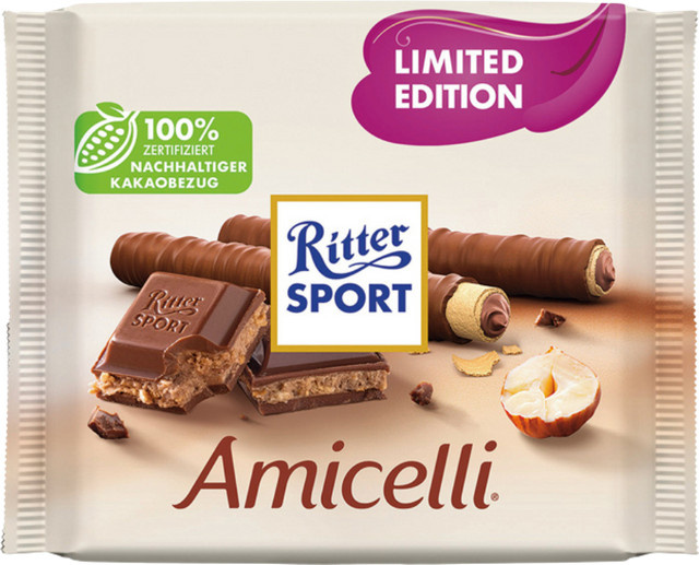 Ritter Sport Amicelli Schokoladentafel 100 g - Bild 1
