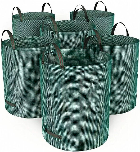 TTL GARDEN Gartensack 6er Set in Grün mit 272 l Volumen, selbststehender Laubsack mit Griffen für Gartenabfall und Grünschnitt - Bild 1