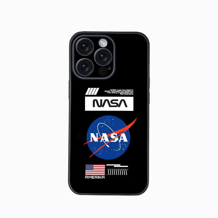 N-NASA-USA Handyhülle für Samsung Galaxy S21 S22 S23 S24 S25 FE Plus Ultra in Schwarz aus weichem TPU - Bild 4