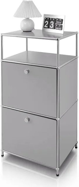 Floordirekt Metallregal Concept Epure MK-120 Verchromt in Grau, B/T/H: 50 x 40 x 100 cm - Bild 1