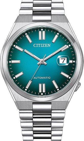 Citizen Armbanduhr Automatik, Edelstahl, Türkis, 40 mm, Herren - Bild 1