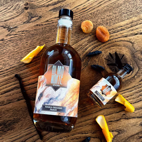 Alma Norte Rum, Spiced Tonka-Orange-Peach, 0,5 l - Bild 2
