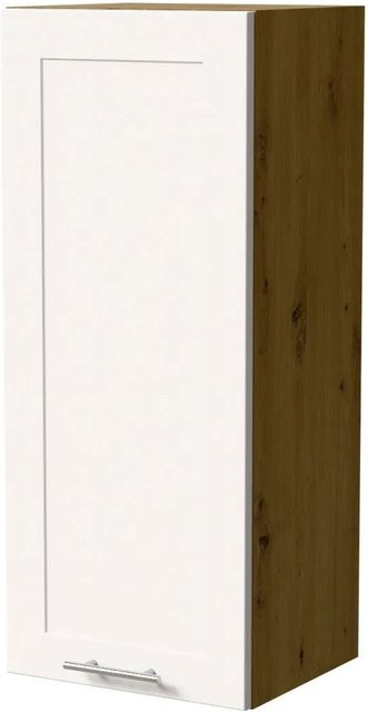 Feldmann-Wohnen Hängeschrank Oslo W4/40 in Eiche Artisan und Weiß Matt, B/T/H: 40 x 32,5 x 96 cm - Bild 1