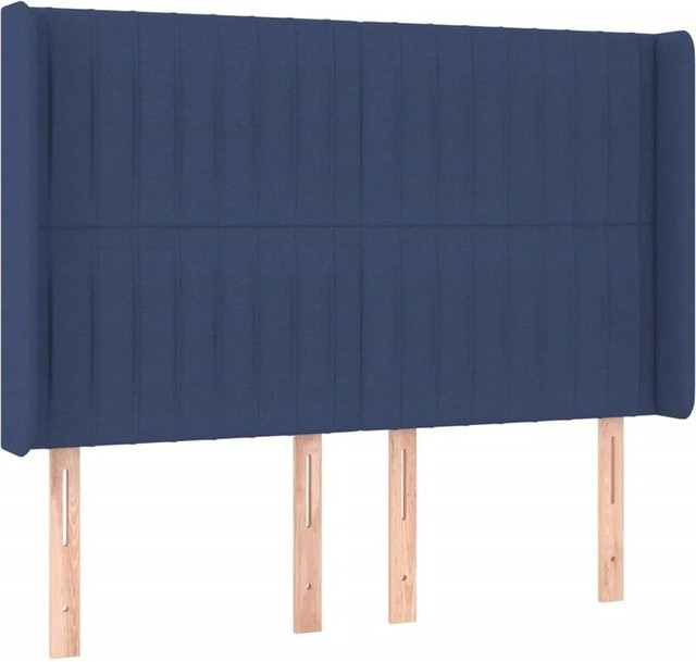 vidaXL LED Kopfteil Blau mit USB-Ladeanschluss und integrierter Beleuchtung, B/T/H: 147 x 16 x 118 cm - Bild 1