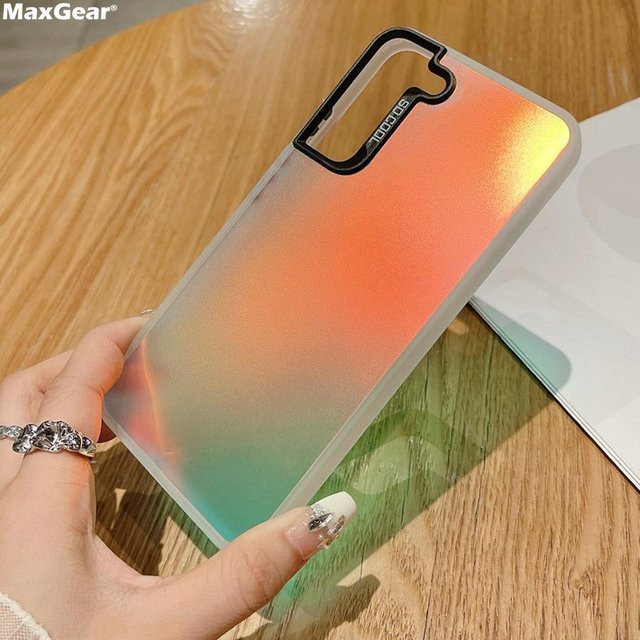 Reflektierende Matte Schutzhülle für Samsung Galaxy S23 S22 S21 S20 Ultra FE A54 A53 A52 A34 A14 Note20 in Transparent Multicolour - Bild 1