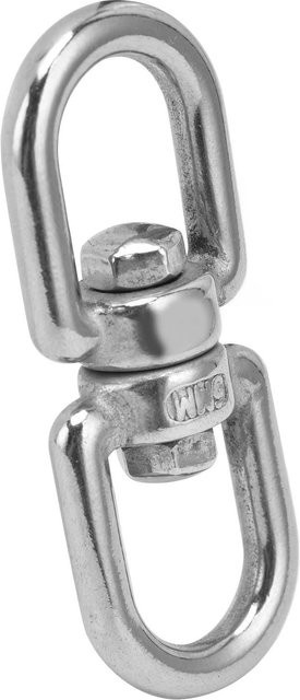 DQ-Industry-N Drehbare Auge-zu-Auge Verbindungsstücke aus 304 Edelstahl in Silber, korrosionsbeständig für Schaukeln und Hängestühle - Bild 1