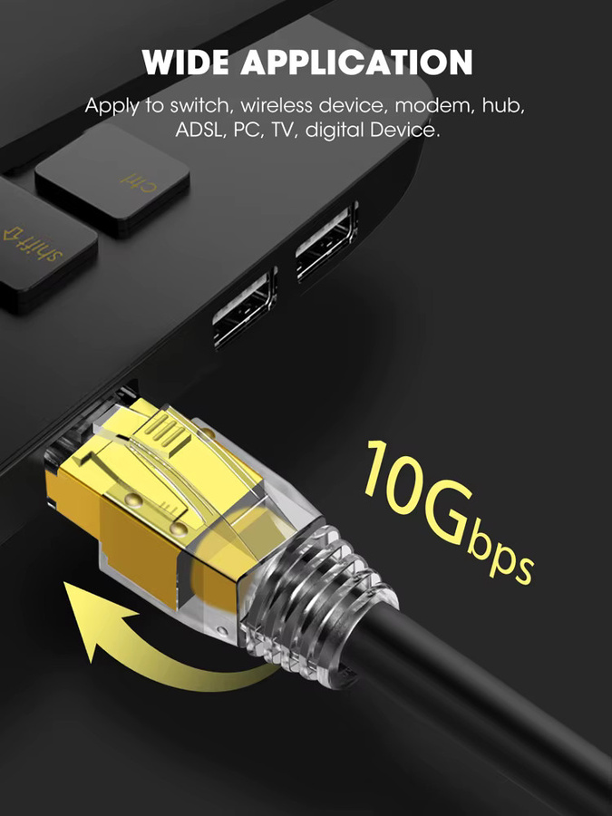 ZOERAX RJ45 Steckverbinder CAT8 CAT7 CAT6A durchgehende Ethernet LAN Stecker mit 50 μ vergoldeten Kontakten und Zugentlastungsmanschetten - Bild 4