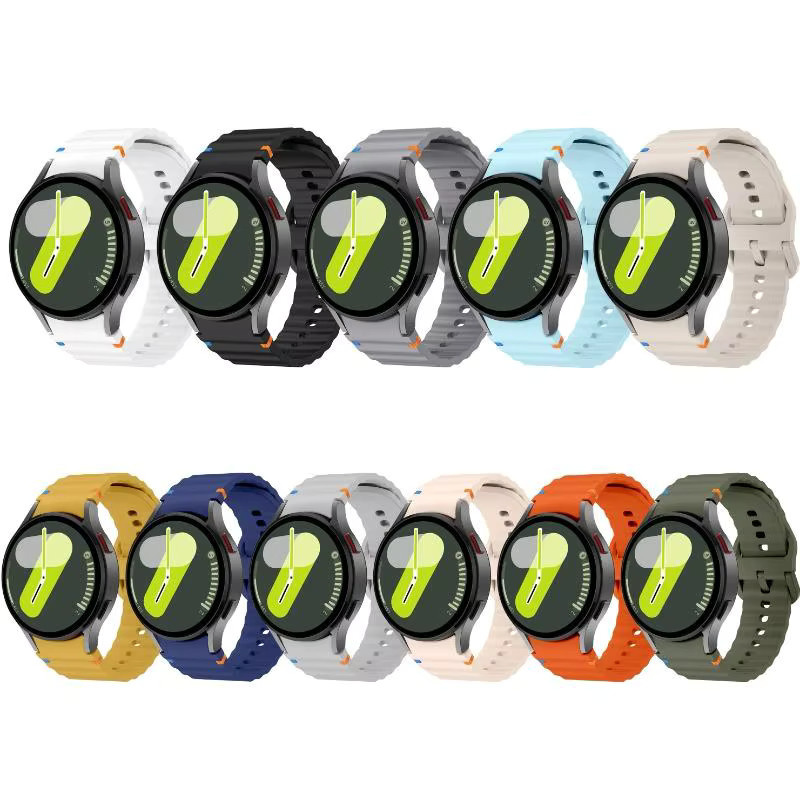 Samsung Uhrenarmband Silikon, Schwarz - Bild 2