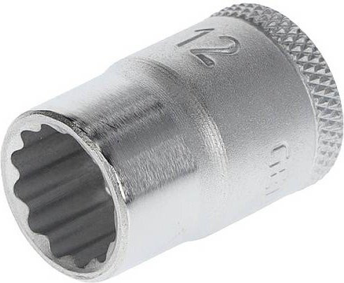 Gedore Steckschlüsseleinsatz 12-kant 3/8 Zoll, Farbe: Silber, Nennweite: 12 mm, Länge: 28 mm - Bild 1
