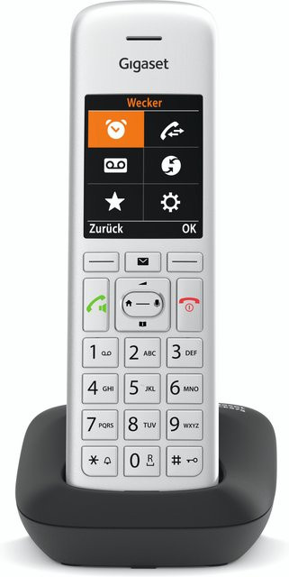 Gigaset CE575 Schnurloses Telefon in Silber/Schwarz mit Anrufbeantworter und Anrufblockierfunktion - Bild 1