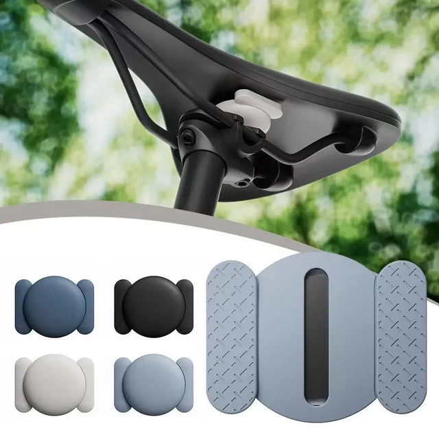 Magnetische Silikon-Schutzhülle für Apple AirTag in Blau zur sicheren Befestigung an Auto, Fahrrad oder Motorrad - Bild 1