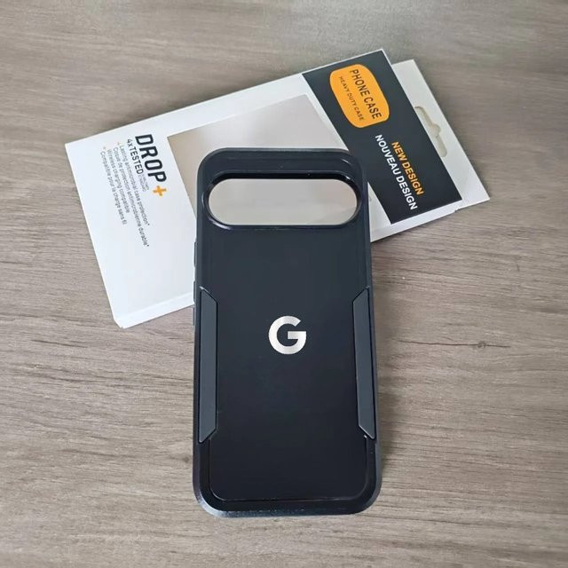 Google Heavy Armor Wireless Charge stoßfeste Hülle mit Box für Google Pixel 10, 9 Pro XL, 8, 7, 6 A Pro in Schwarz oder Rot - Bild 1