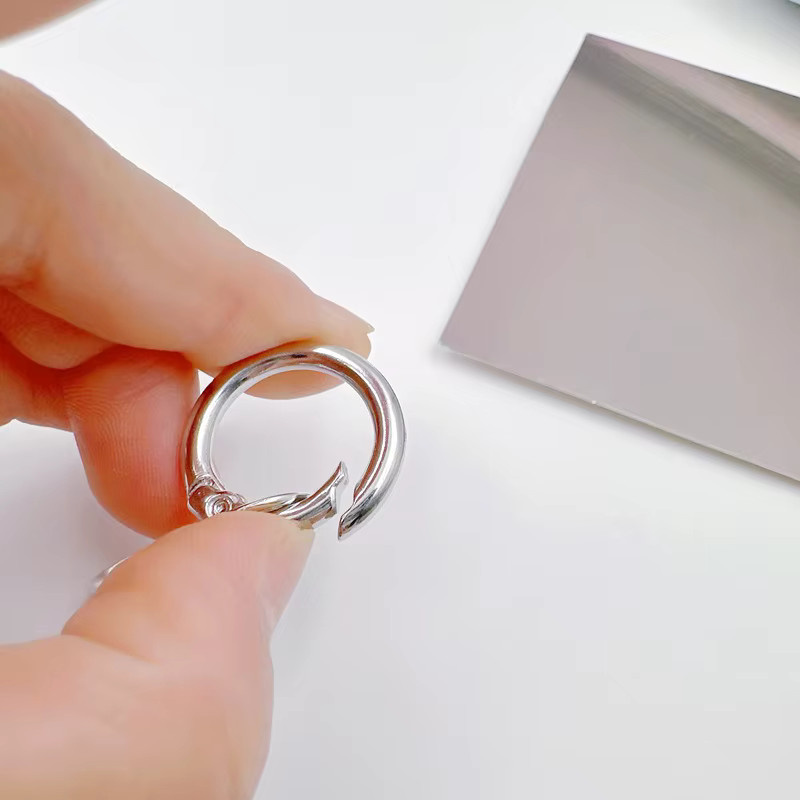Yogodlns 10 Stück Schlüsselanhänger-Haken aus Zinklegierung mit Schlüsselring und Federring für DIY-Handwerk - Bild 1