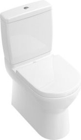 Villeroy & Boch Stand-WC O.NOVO Tiefspüler in Weiß mit horizontalem Abgang, B/T: 36 x 64 cm - Bild 1