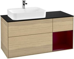 V&B Waschtischunterschrank Finion Wandbeleuchtung in Eiche, Breite: 120 cm - Bild 1