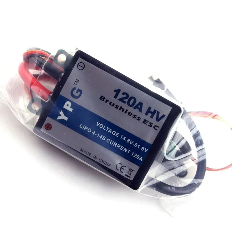 JDHMBD Ypg hv 120a esc bürstenloser Geschwindigkeitsregler, Schwarz - Bild 2