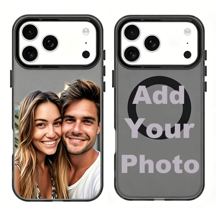 Anpassbare magnetische Matte Hülle für iPhone 17 16 15 14 13 12 11 Pro Max und 17 Air mit MagSafe Kompatibilität in Weiß - Bild 1