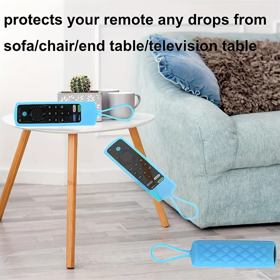 Leuchtende Silikon-Fernbedienungsabdeckung für FireStick Streaming Media Device in Blau - Bild 5