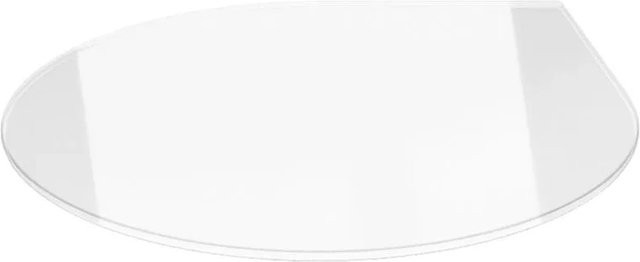 ECOfoxx Funkenschutzplatte aus Glas in Transparent, Breite: 125 cm - Bild 1