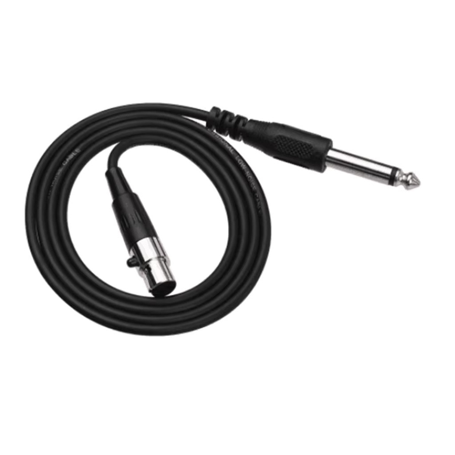 BSN Audiokabel 3-Pin Mini-XLR-Buchse auf 1/4 Zoll 6,35mm Stecker Schwarz - Bild 2