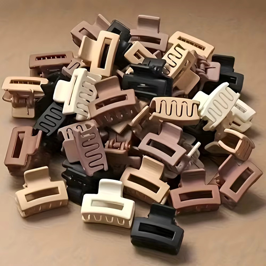 30-teiliges Set Mini-Haarspangen, braun, Retro-Stil - Bild 2