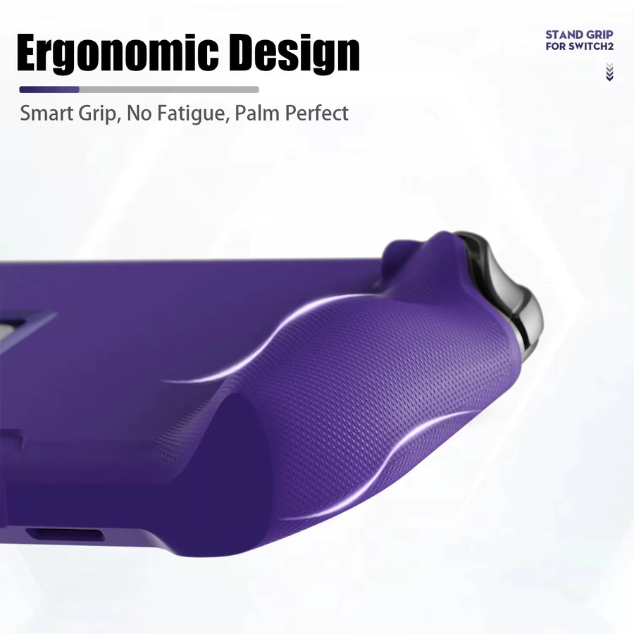 Skull & Co. Savage Raven Hardshell Frontabdeckung mit StandGrip Schutzhülle für Nintendo Switch 2 in Purple - Bild 3
