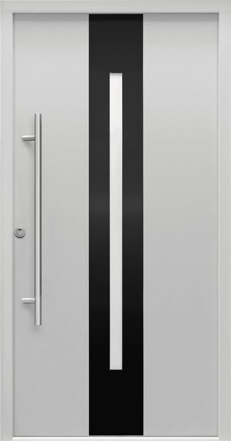 Splendoor Sicherheits-Haustür ThermoSpace Prime Dublin RC2 Komfort in Grau-Schwarz mit Glaseinsatz, B: 110 cm, H: 210 cm - Bild 1