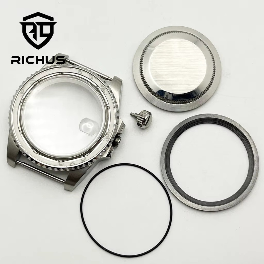 RICHUS Uhrengehäuse Edelstahl, Silber, 40 mm, Unisex - Bild 3
