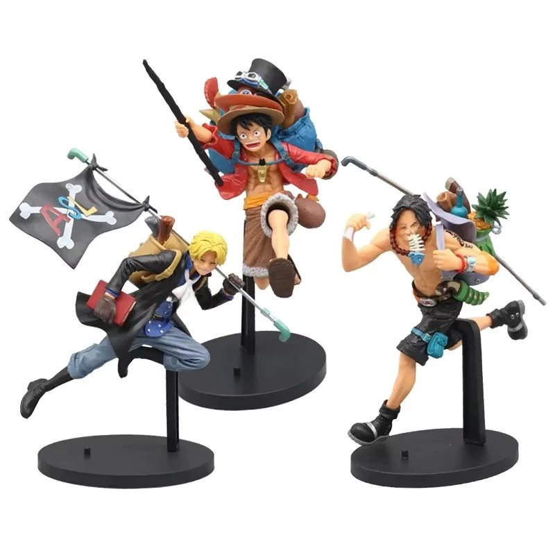 Bandai One Piece Anime Actionfiguren Sabo Portgas D. Ace und Monkey D. Ruffy Sammelmodell aus Kunststoff, mehrfarbig, Höhe: 17 cm - Bild 6