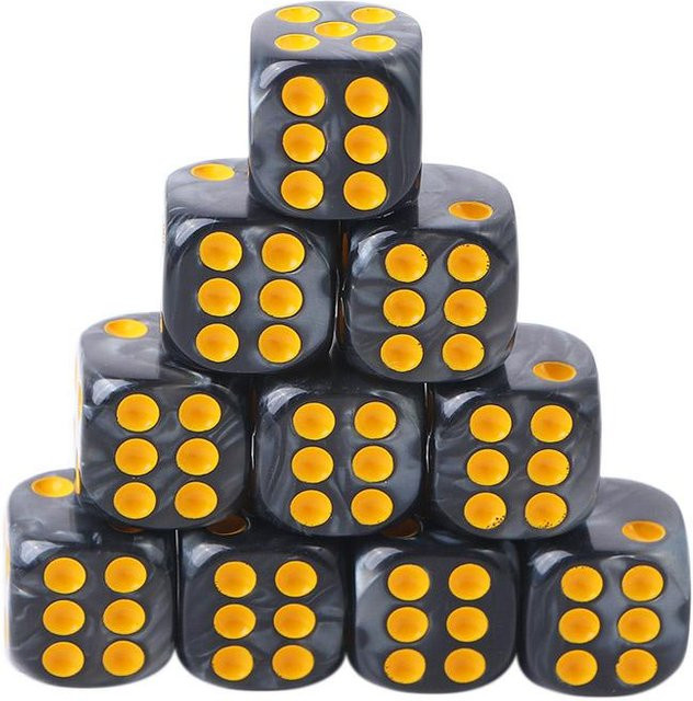 Freedom Outdoors Casino-Würfel D6 10-teiliges Set schwarz - Bild 1
