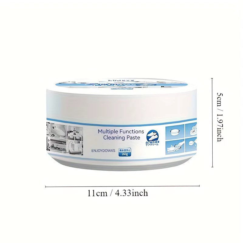 ENJOY DOWA's Multifunktionale Reinigungscreme in Weiß zur Schuhaufhellung und Polierpaste für die Hausreinigung, 260 g - Bild 2