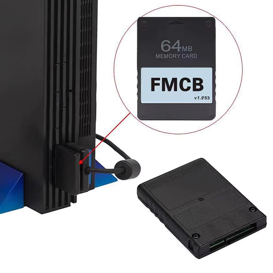 TECTINTER FMCB Free McBoot Speicherkarte für PlayStation 2, Farbe: Schwarz - Bild 3