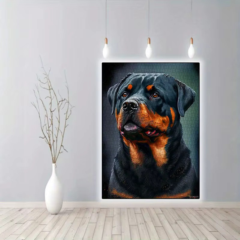 AZNM Rottweiler-Hundepuzzle, 1000 Teile, Pappe / Karton - Bild 6