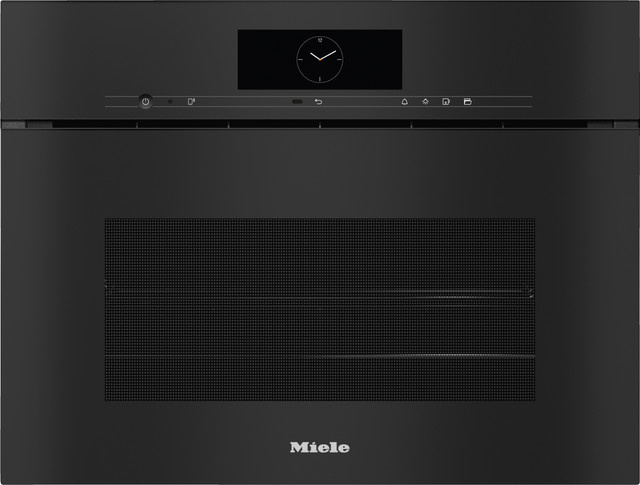Bosch DGC 7845 HCX Kompakt-Dampfbackofen in Obsidianschwarz mit Festwasseranschluss und Fleischprobe - Bild 1