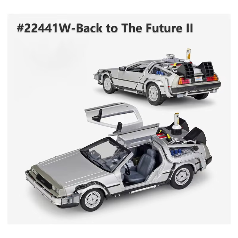 WELLY Zurück in die Zukunft DMC-12 DeLorean, Modell Auto, 1:24, Metall - Bild 2