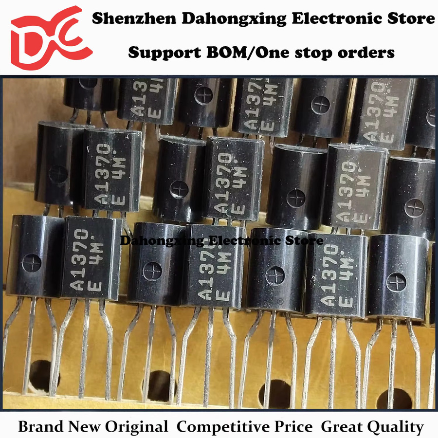 SHARCOH 10 Paar Audio-Verstärker-Transistoren Set 2SA1370 A1370 und 2SC3467 C3467 im TO-92 Gehäuse, Schwarz - Bild 1