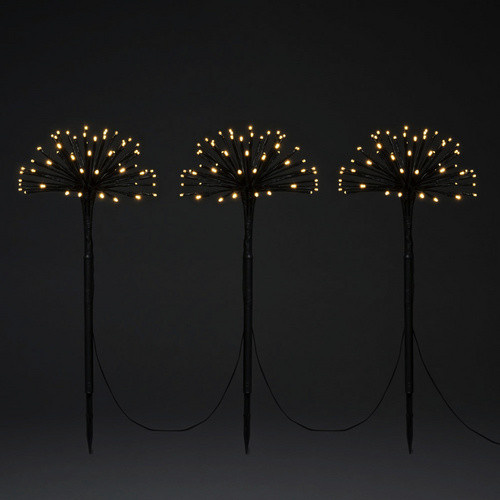Konstsmide LED-Spießleuchten 3er Set Außen-Dekobeleuchtung Schwarz aus Kunststoff mit 3,6 W - Bild 2