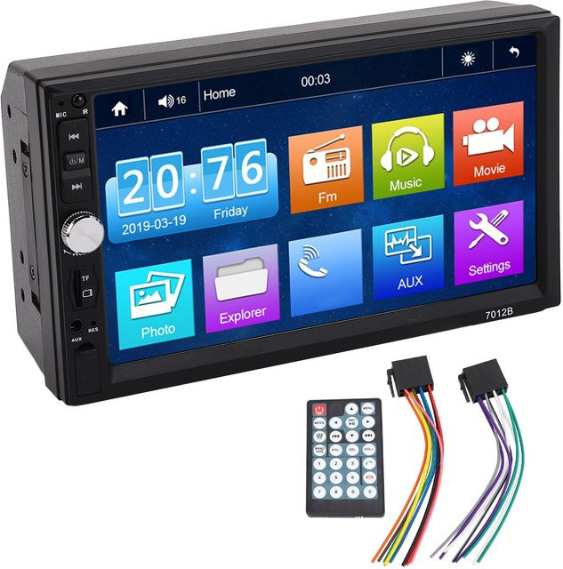 DIYelecs 7-Zoll Carplay Wireless Multimedia Receiver mit Android Auto und Bluetooth in Schwarz - Bild 1