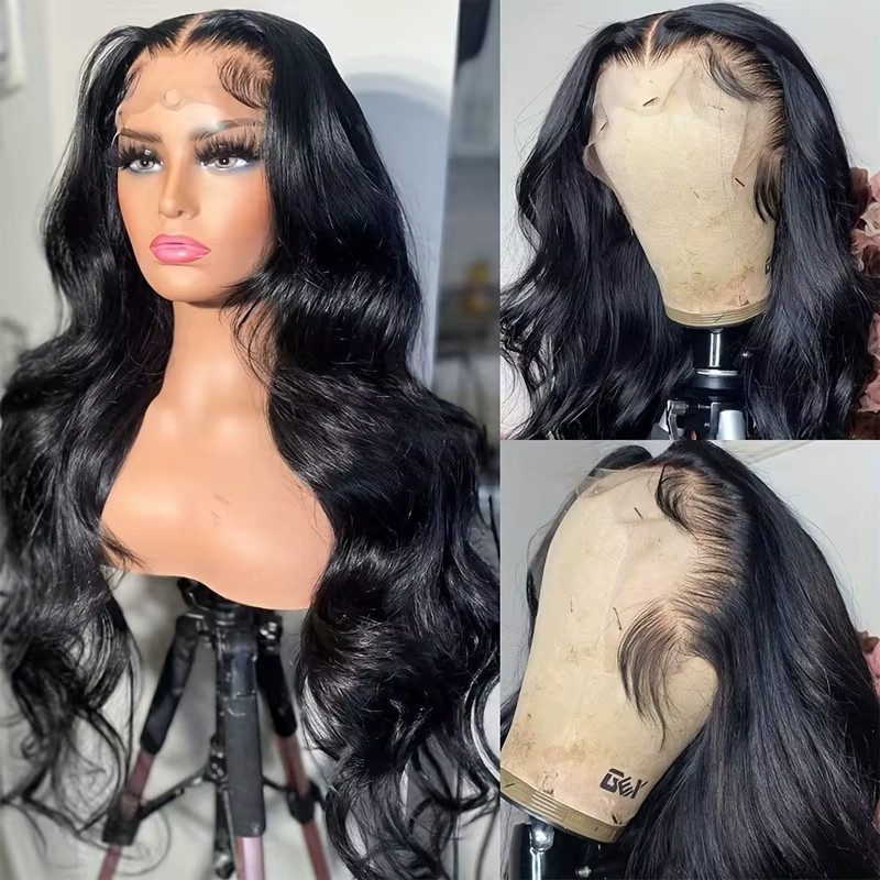 Body Wave Echthaarperücke, 250 Density, HD Lace Front, Damen - Bild 4