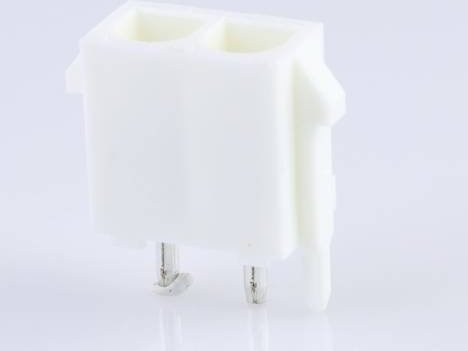 Molex Stiftgehäuse-Platine in Weiß mit einem Rastermaß von 6,35 mm - Bild 1