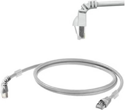 Weidmüller RJ45 Patchkabel CAT 6a S/FTP Ethernet LAN in Grau, Länge: 3,00 m - Bild 1