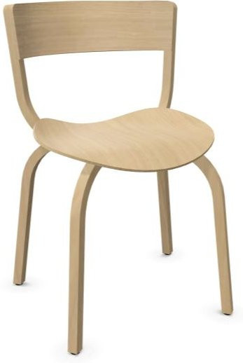 Thonet 404 Stuhl aus Holz in Braun mit Armlehnen - Bild 1