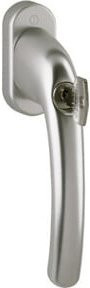 HOPPE DK-Fenstergriff Tôkyô 0710S/U26 abschließbar in Silber, 7/35 F9, 100NM - Bild 1