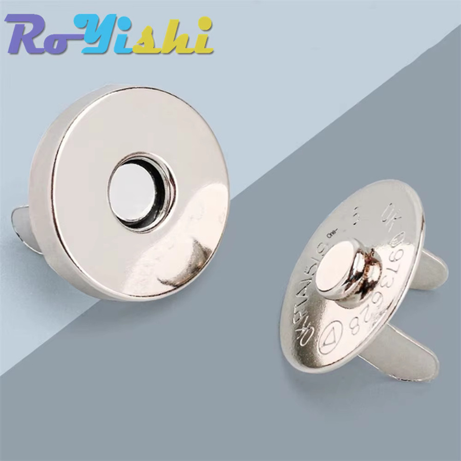 RoYishi Magnetische Druckknöpfe in Bronze für Handtaschen und Geldbörsen, 14-18mm - Bild 3