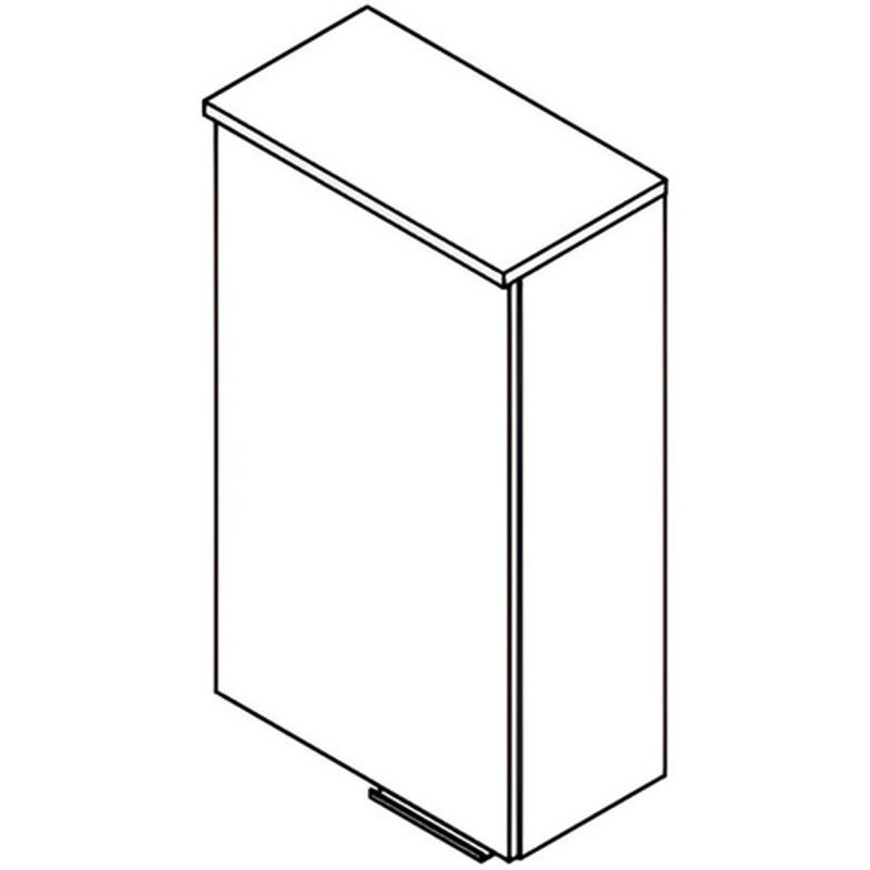 Fackelmann Bad-Hängeschrank Kara mit Soft-Close-Tür, B/T/H: 40,5 x 22,5 x 69,6 cm, Anthrazit oder Weiß - Bild 2