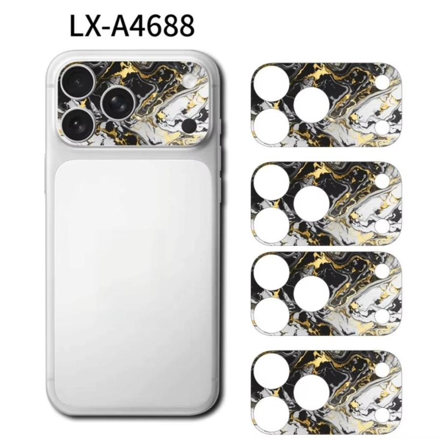 4er-Set Kamera-Schutzfolien für iPhone 17 Pro Max und iPhone 17 Pro, mattiert und kratzfest, Multicolour - Bild 4